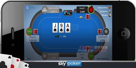 Sky poker mobile site